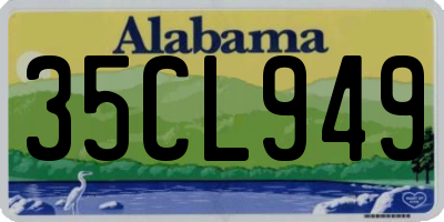 AL license plate 35CL949