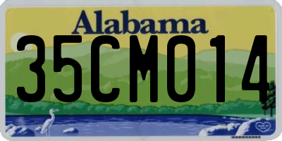 AL license plate 35CM014