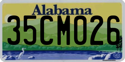 AL license plate 35CM026