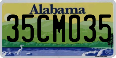 AL license plate 35CM035