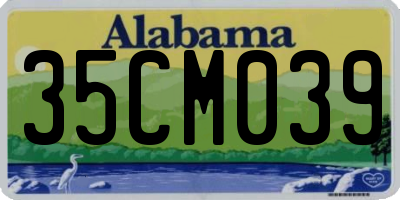 AL license plate 35CM039