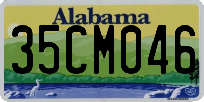 AL license plate 35CM046