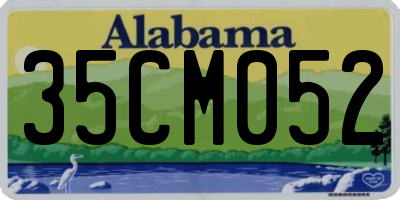AL license plate 35CM052