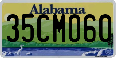 AL license plate 35CM060