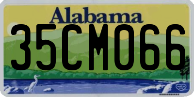AL license plate 35CM066