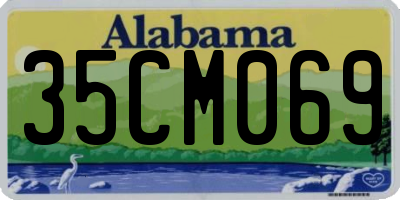 AL license plate 35CM069