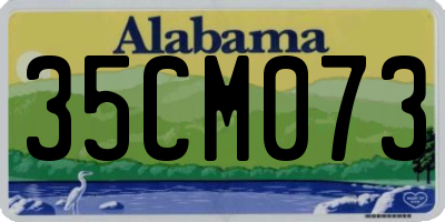 AL license plate 35CM073