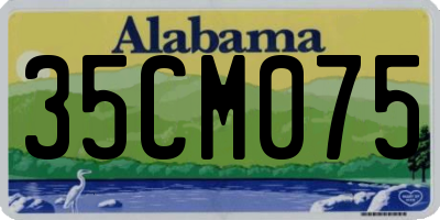 AL license plate 35CM075