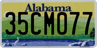 AL license plate 35CM077
