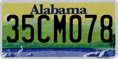 AL license plate 35CM078