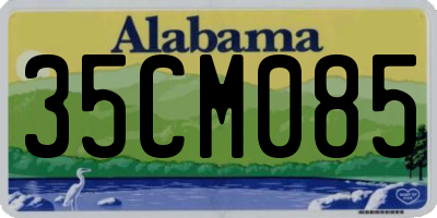 AL license plate 35CM085