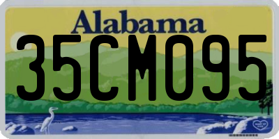 AL license plate 35CM095