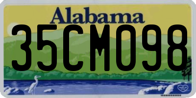 AL license plate 35CM098