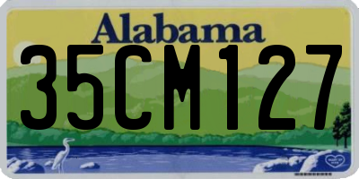 AL license plate 35CM127
