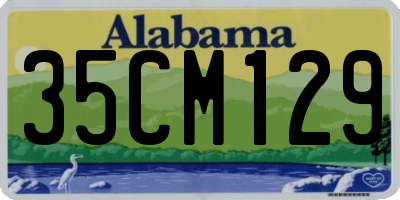 AL license plate 35CM129