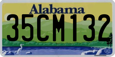 AL license plate 35CM132