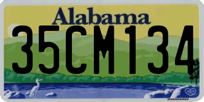 AL license plate 35CM134