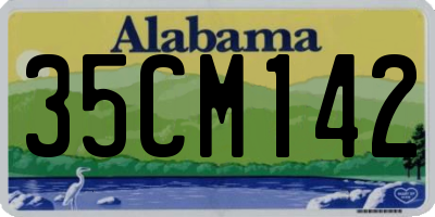 AL license plate 35CM142