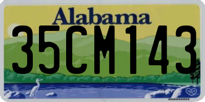 AL license plate 35CM143