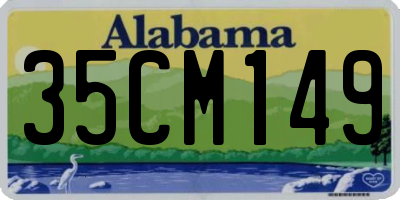 AL license plate 35CM149