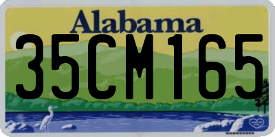 AL license plate 35CM165