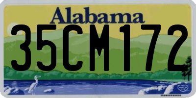 AL license plate 35CM172