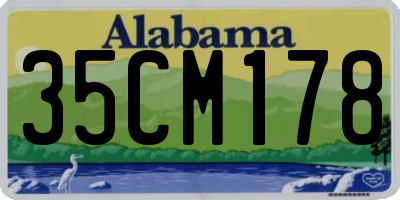 AL license plate 35CM178