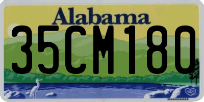 AL license plate 35CM180
