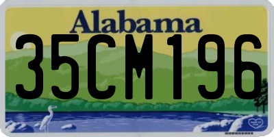 AL license plate 35CM196