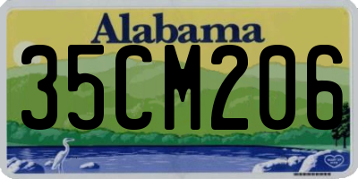 AL license plate 35CM206