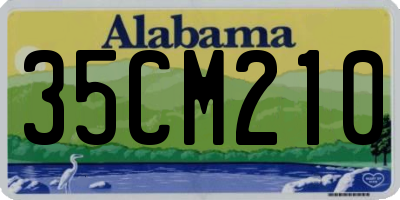 AL license plate 35CM210