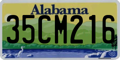 AL license plate 35CM216