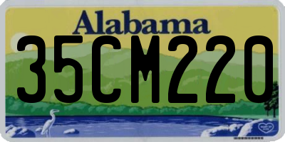 AL license plate 35CM220
