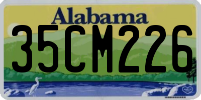 AL license plate 35CM226
