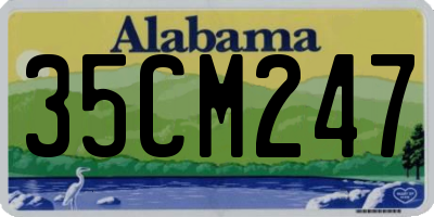 AL license plate 35CM247