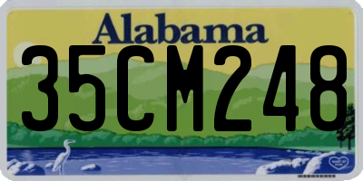 AL license plate 35CM248