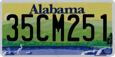 AL license plate 35CM251