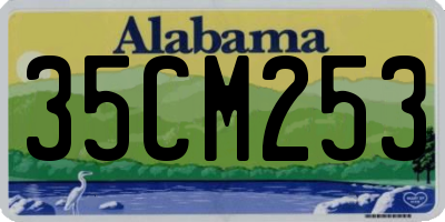 AL license plate 35CM253