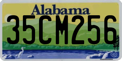 AL license plate 35CM256
