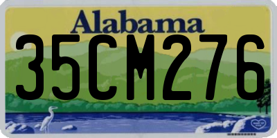 AL license plate 35CM276