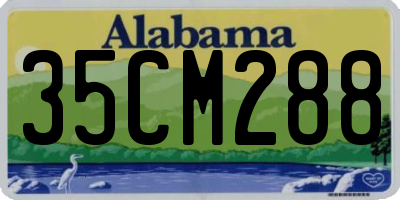 AL license plate 35CM288