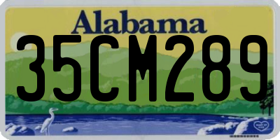 AL license plate 35CM289