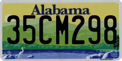 AL license plate 35CM298