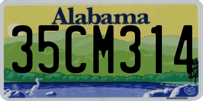 AL license plate 35CM314