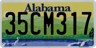 AL license plate 35CM317