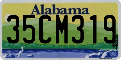 AL license plate 35CM319