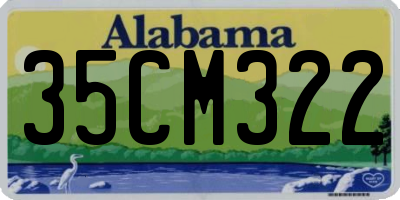 AL license plate 35CM322
