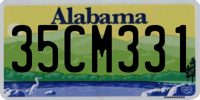 AL license plate 35CM331