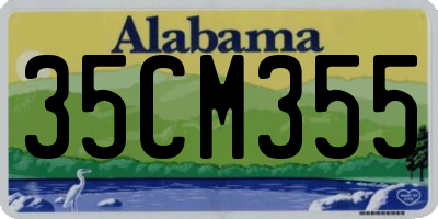 AL license plate 35CM355