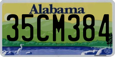 AL license plate 35CM384